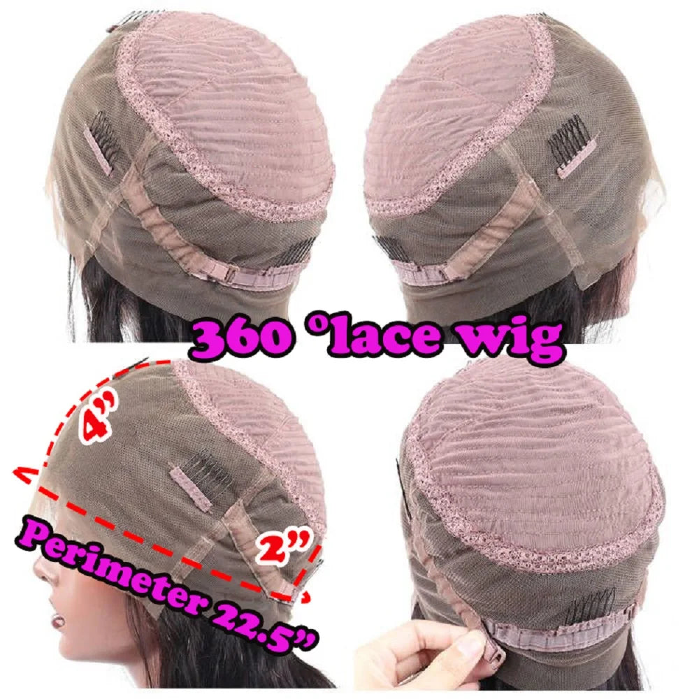 Real Human Hair Wig Short Human Hair Wigs for Black Women 200% Density Lace Front Wig 5x5 Closure Wigs Highlight Wig Human Hair